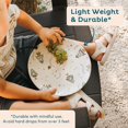thumbnail image 3 of Nook Theory 4 Pack Reusable Bamboo Plates - Non-Toxic Plate, Dishwasher Safe, Not Microwavable Dinnerware (Waves 10"), 3 of 7