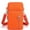 Orange, variant on Women Small Crossbody Bags Nylon Over Shoulder Purses Zipper Closure Travel Purse Roomy Design for Phone and Essentials with Adjustable Strap