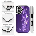 thumbnail image 3 of Butterfly on Purple Flower Leather Wallet Case for iPhone 16 Pro Max 16E 16SE4 16PRO Wallet Case Card Holder Flip, 3 of 7