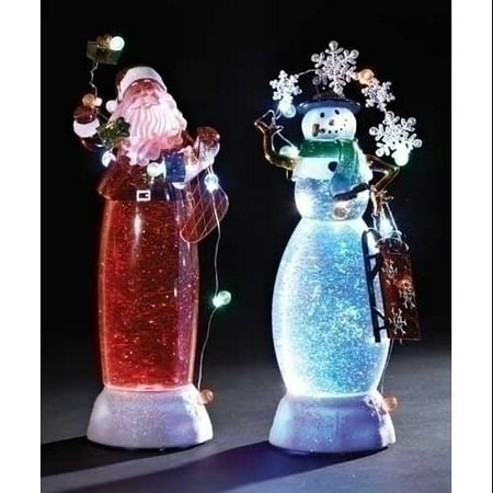 2 piece set of battery operated confetti led lighted santa 2 piece set of battery operated confetti led lighted santa