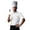 A-White20, variant on Men's Chef Jackets Contrast Piping Short Sleeve Top Durable Professional Kitchen Wear Shirt