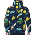 thumbnail image 7 of Haiem Funny Spaceships Patterned Men's Hoodie with Kangaroo Pocket - Ideal Pullover Sweatshirt for Daily Wear, Travel, and Home-Medium, 7 of 7