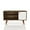 Rustic Brown And White, variant on Liberty 42.52" Mid-Century Modern TV Stand with 2 Shelves and 1 Door