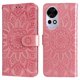 thumbnail image 3 of Funda tipo cartera GANGXUN para Huawei Nova 14 , diseño girasol, cuero PU, soporte, cierre magnético, tarjetero, 3 of 5