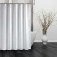 Mold & Mildew Resistant Fabric Shower Curtain Liner White