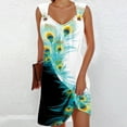 thumbnail image 1 of WILLBEST Robe Women Robe de Plage Mode Rayée Sans Manches Dos Nu Camisole Plage Mini, 1 of 5