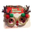 thumbnail image 4 of Gafas navideñas, monturas de gafas navideñas, gafas de disfraz para niños y adultos, para fotos de decoración navideña Astas de café Macarena Marcos de anteojos, 4 of 8