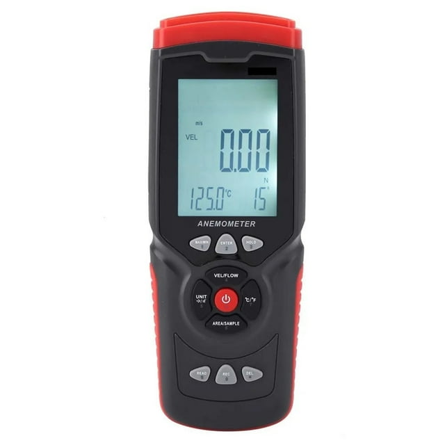 Wind Thermometer Wind Speed Gau Digital, USB Anemometer Multifunction Wind Speed Temperature Air Tester ,Easy to Operate