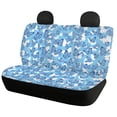 thumbnail image 2 of Uourmeti Car Seat Covers Stretchy Polyester, Compatible with Car Seats Vans Seats, for Trucks SUV, Blue Butterfly Print, 2 of 10