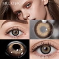 thumbnail image 1 of Lentes de contacto de colores para miopía, lentes de contacto cosméticas con dioptrías, negro, gris, ojos anuales, maquillaje de pupila hermosa, 2 unids/lote por par, 1 of 3