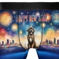 thumbnail image 4 of Happy New Year with Newfoundland Fireworks Holiday Xmas Winter 2025 All Over Print Boxer Briefs Underwear for Men Dad Newfie Dog Lover Gifts - 00025, 4 of 6
