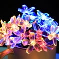 thumbnail image 5 of Sakura Cadena de Luces Energía Solar LED Luz de decoración Impermeable para Patio al Aire Libre Colorido 5 Metros 20 Luces, 5 of 5