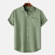 thumbnail image 1 of pstuiky camisetas de hombre, Camisa hawaiana informal de manga corta con cuello vuelto y botones para hombre ropa de hombre m, 1 of 9
