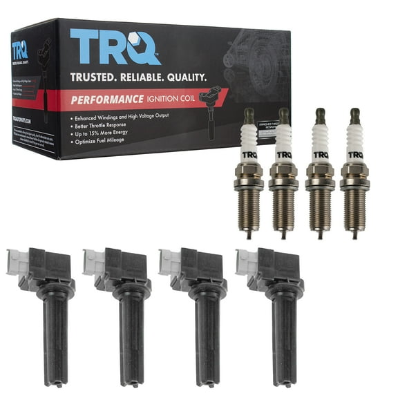 TRQ Ignition Coils & Spark Plugs Fits 05-07 Chevrolet Cobalt 04-07 Saturn Ion TKA05821