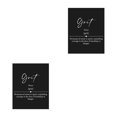 thumbnail image 4 of Ounissouiy Póster de letras en blanco y negro, decoraciones de arte de pared inspiradoras, grano de oficina Arena 2Conjunto, 4 of 6