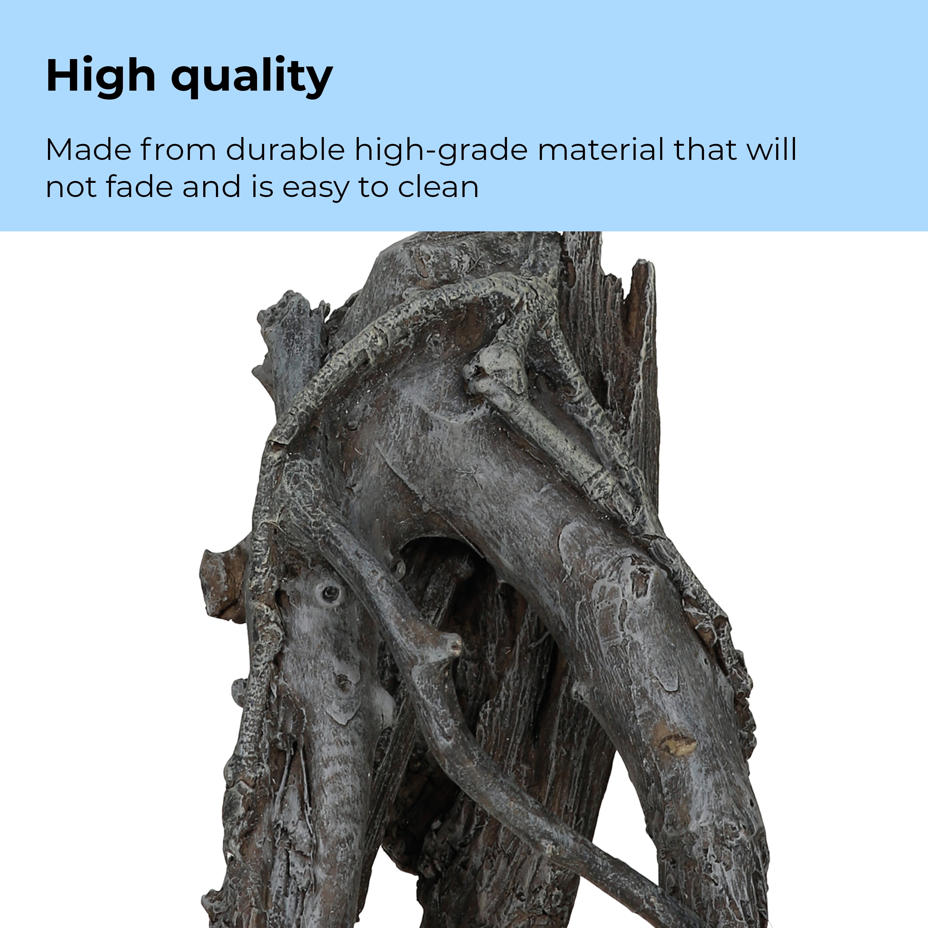 biOrb Aquarium Amazonas Root Sculpture, Resin, Small, Grey