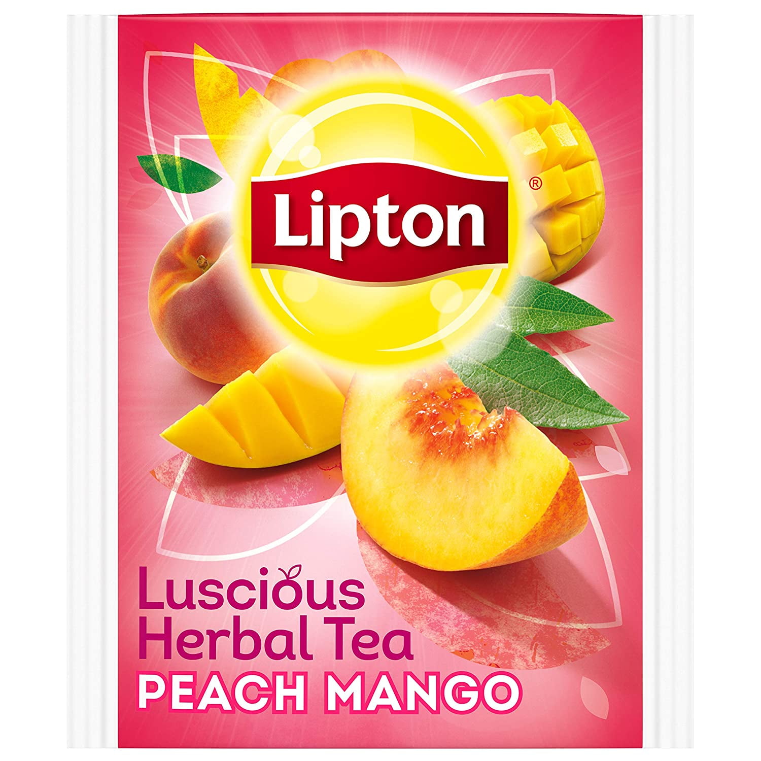 Lipton Herbal Tea, Peach Mango, 20 Ct (Pack Of 6)