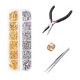 thumbnail image 1 of DIY Jewelry Making Kit, 12-Grid Box with Jump Rings Lobster Clasps and Tools, Beading Supply Organizer for Handmade Craft Projects, 1 of 5