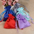 thumbnail image 3 of 10pcs/Lot 8x10cm10x15cm Soft Silk Satin Gift Bag Smooth Cloth Ring Bracelet Necklace Jewelry Storage Packing Drawstring Pouches 14black 8x10cm, 3 of 6