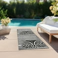 thumbnail image 6 of Addison Rugs Chantille Indoor/Outdoor Contemporary Art Deco Black Washable Runner Rug, 2'3" x 7'6", 6 of 6