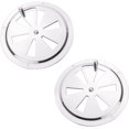 thumbnail image 1 of Round Ventilation Grille 2 Pieces Stainless Steel Ventilation Vent Stainless Steel Ventilation Grille Air Exhaust Grille Ventilation Grille 125mm,Adjustable Vent Opening for Ventilation, 1 of 3