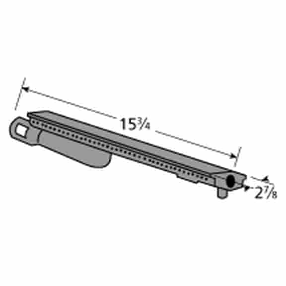 Cast Iron Grill Burner for Nexgrill Sams Club, 15-3/4", 23301