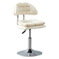 thumbnail image 2 of Taburete de Bar Soledad Beige Silla giratoria altura ajustable con ruedas, 2 of 10