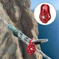 thumbnail image 2 of Fixed Plate Micro Pulleys, 28KN General Purpose Small Aluminum Rope Pulley, Slack Tender, Hitch Pulley Trolley for Climbing, Hauling, Rigging, Aloft Work, Rappelling, Rescue, 2 of 5