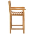 thumbnail image 2 of Teak Wood Chippendale Outdoor Patio Barstool, 2 of 5