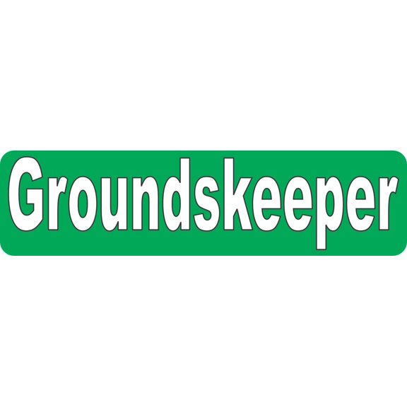 StickerTalk Green Groundskeeper Magnet, 8 inches x 2 inches