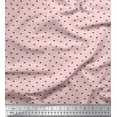 thumbnail image 1 of Soimoi Pink Georgette Viscose Fabric Bull Animal Print Fabric by the Yard 44 Inch Wide, 1 of 3