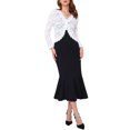 thumbnail image 2 of INSPIRE CHIC Chaqueta de mujer para la noche 2025 Invitada de boda Manga larga Encaje Cóctel Formal Bolero L Blanco, 2 of 6