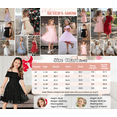 thumbnail image 7 of Oudiya Toddler Girl Tulle Dress Off Shoulder Sequin Summer Dresses Flutter Formal Birthday Party Princess Dress for Kids 1-6Y, 7 of 7