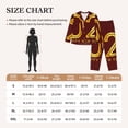 thumbnail image 4 of Pofeuu 2025 New Year 4 Print Womens Pajamas Set Long Sleeve Sleepwear Button Down Nightwear Soft Pj Lounge Sets Button Down Pajamas Women-XX-Large, 4 of 7