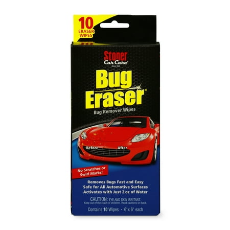 Stoner Car Care Bug Eraser Wipes