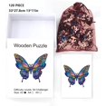thumbnail image 2 of 120Pcs Wooden Jigsaw Puzzles for Adults Butterfly Jigsaw Puzzles Wood Adult Colorful Animals Shaped Jigsaw Puzzles for Birthday Christmas, 2 of 7