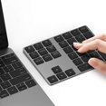 thumbnail image 1 of Tecla numérica Bluetooth Lekvey de aluminio recargable con 34 teclas, 1 of 7