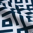 thumbnail image 2 of FFIY Valance Curtains for Kitchen Short Half Window Cafe Curtains, Navy Blue Foral Circle, 52x18 Inch, 2 of 8