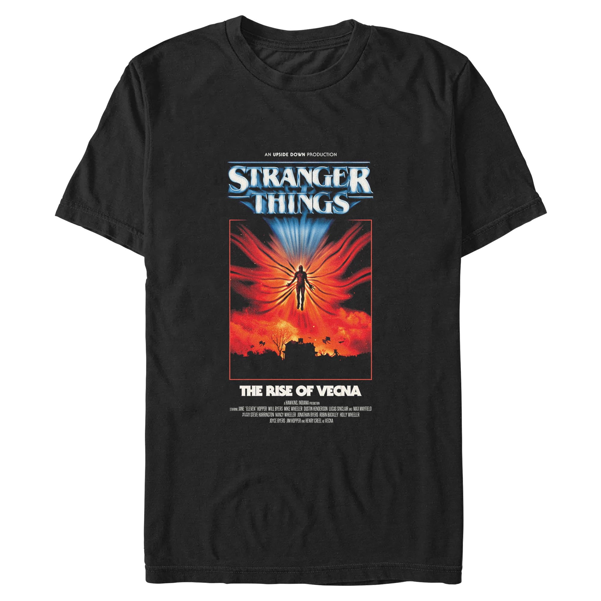 Netflix Men's Stranger Things Vecna Comic Book Cover Graphic T