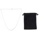 thumbnail image 3 of Velvet Bag Jewelry Men'S Women'S Chain, Stainless Steel Necklace, Silver, Width 3 Mm, Length 55 cm, 3 of 5