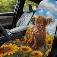 thumbnail image 4 of XYZCANDO Seats Protector Highland Cow Sunflower Towel Cover for Camping Gym Travel, Non-Slip Lightweight Car Seat Cover for Trucks SUV, 4 of 10