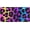 Animal Skin Leopard Colorful, variant on RV Animal Skin Leopard Colorful License Plate, Rust-Proof Aluminum Front Tag, 6 x 12 in