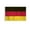 Germany 2x3 ft Flag, variant on AGAS Small Germany Flag 4x6 inch mounted onto 11 inch Plastic Pole Printed Single Sided on Polyester Stitched Edges German Hand Held Mini Small Stick Flags