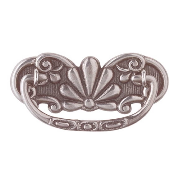 Cabinet Pull Pewter Brass Scalloped Bail Furniture Hardware Renovators Supply