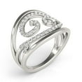 thumbnail image 3 of Swirl Design Diamond Ring in 14k White Gold (1/2 cttw) Size 5.5, 3 of 4