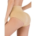 thumbnail image 5 of SAYFUT Women's High-Rise Modern Cotton Stretch Waist Training Brief Panties Lift Butt Support Brief Body Shaper Black/Beige, 5 of 7