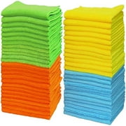 SimpleHouseware Microfiber Cloth Cleaning Clothes (12" x 12"), Pack of 50