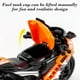 thumbnail image 5 of Motocicleta de juguete para niños, con motor de fricción e inercia, diseño realista con piezas móviles y tanque de combustible que se abre, fácil de mover y con bordes suaves, fabricada en plástico., 5 of 6