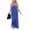 Blue, variant on Halter Dresses for Women Cross Strap Sleeveless Maxi Dress Backless Summer Causal Long Dresses, XL