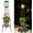 A- 1Pack Black - Edison bulbs, variant on Solar Lights Outdoor with LED Edison Bulbs, Solar Floor Lamp with Plant Stands for Garden Yard Pathway Driveway Front/Back Porch Decoration
